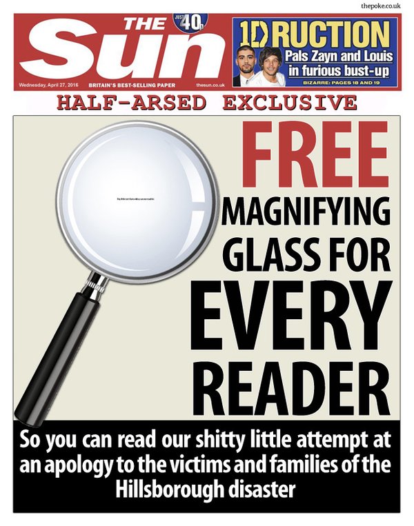 RT @ThePoke: Tomorrow’s front page for The Sun. ht…